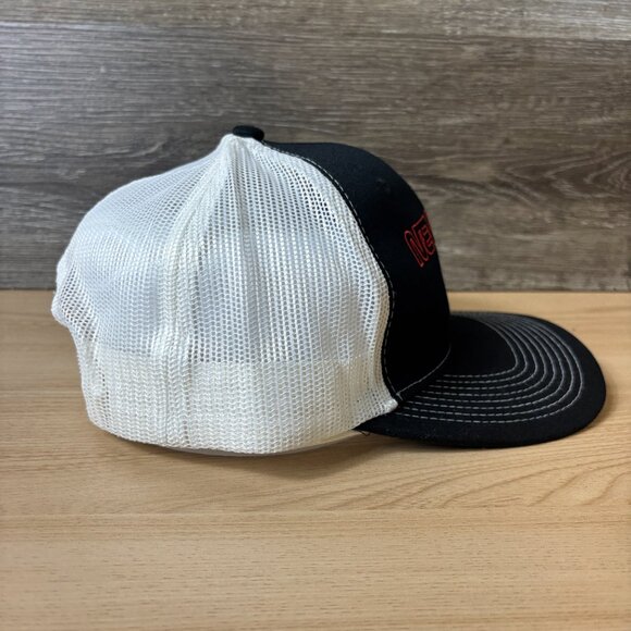 New Era Hat Cap Snapback Black Red Spell Out Adjustable - Picture 6 of 9